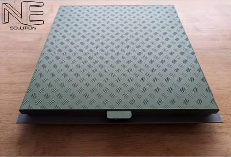 Functional scale model of a construction access hatch, 3D printed by NE Solution for industry event demonstrations.