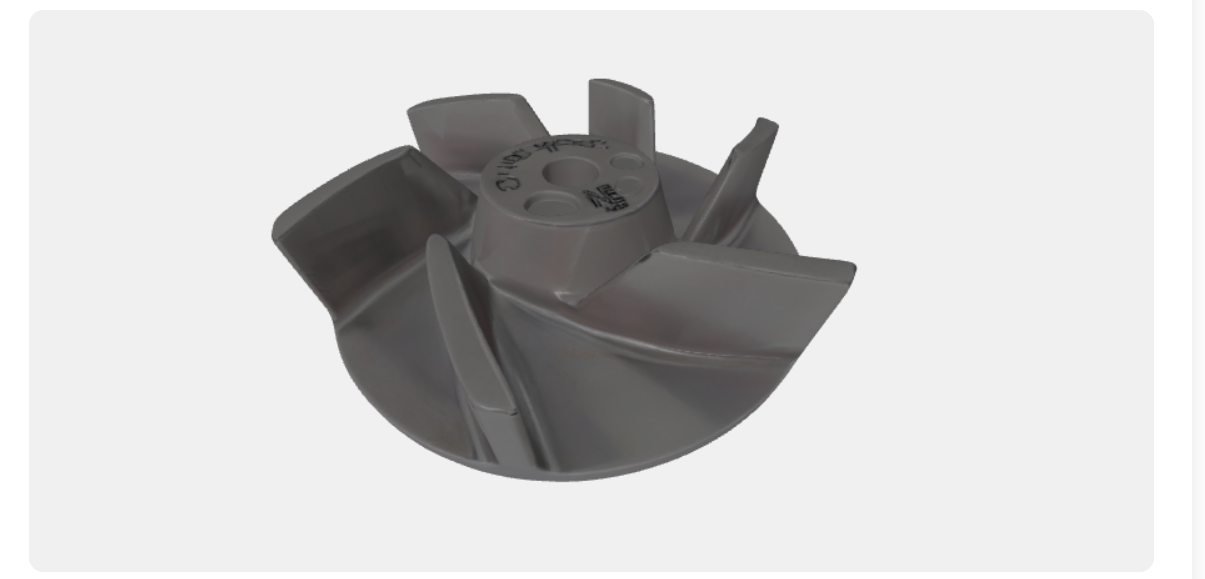 Generated 3D model — impeller